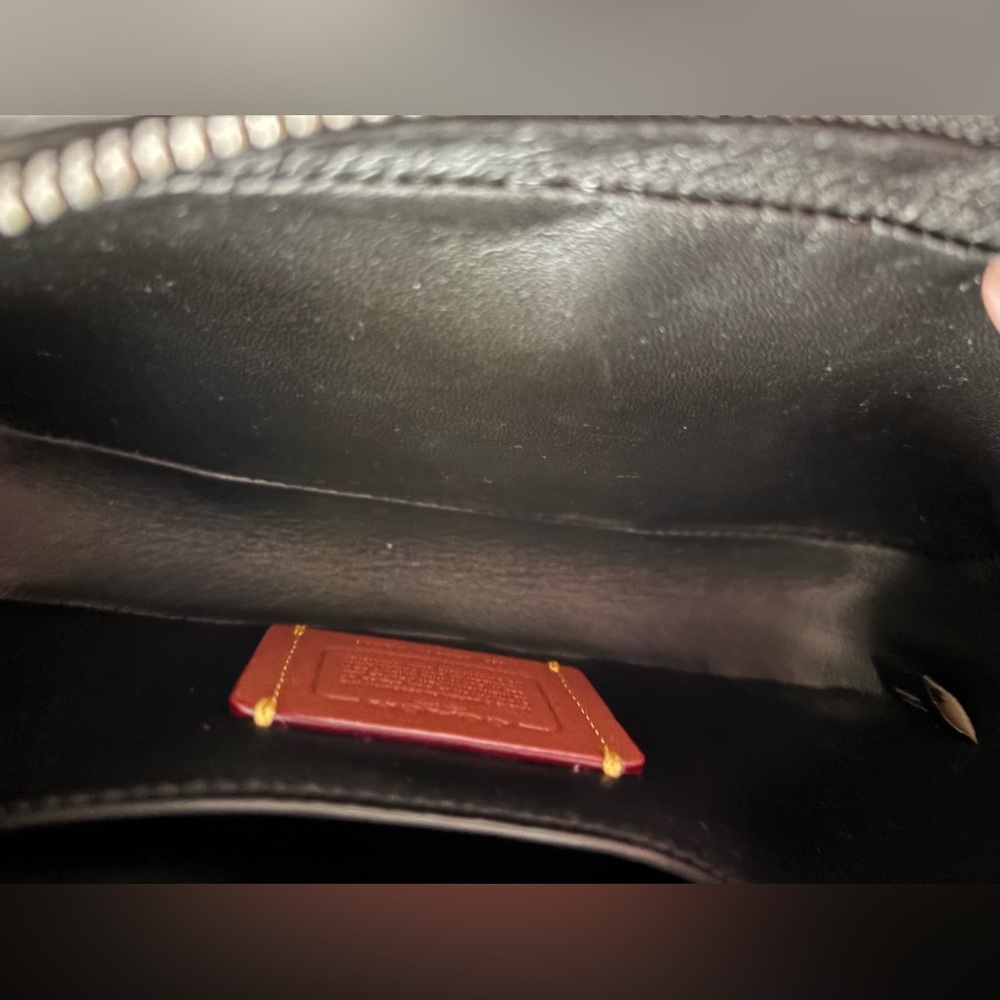 Coach Restored Harley Patchwork Black Shoulder Bag Care card EC MSRP 610 - Picture 12 of 15